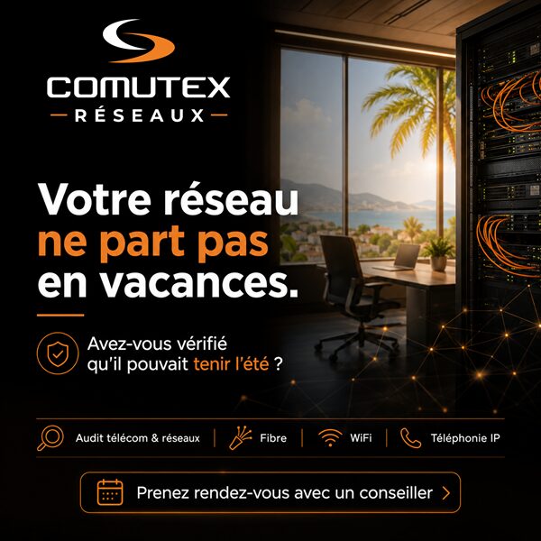 Lire la suite à propos de l’article Télécoms, wifi, réseaux : pourquoi l’été est le bon moment pour faire un audit technique